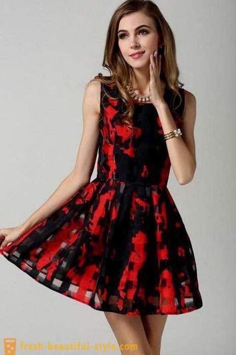 Must kleit punase: stiilid, mida kanda