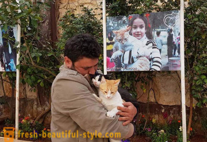 Mees jäi sõjast laastatud Aleppo hoolitsema mahajäetud loomad