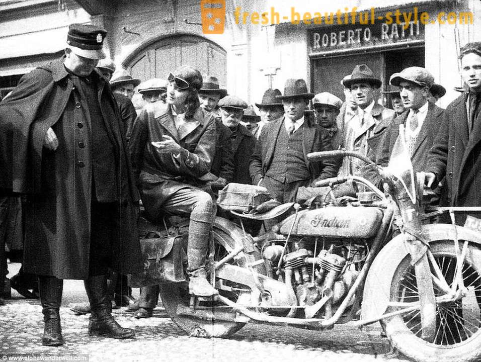 Indiana Jones seelik: esimene naine sõita umbes 80 riikides 1920. aastal