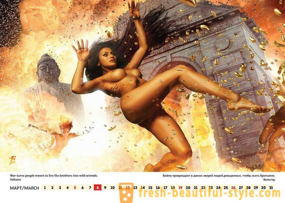 Showman Lucky Lee vabastati erootilise kalendri, nõudes Venemaa Ameerika ja maailma