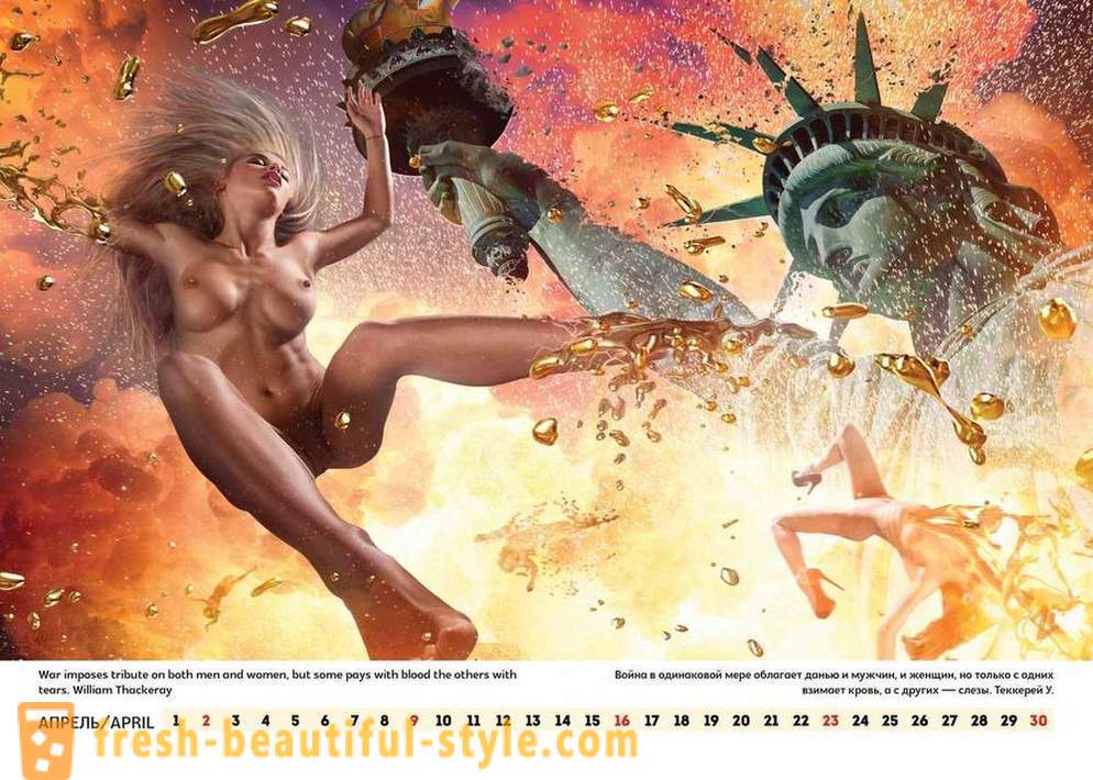 Showman Lucky Lee vabastati erootilise kalendri, nõudes Venemaa Ameerika ja maailma