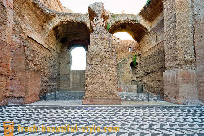 Jalutades mööda iidse vannid Roomas