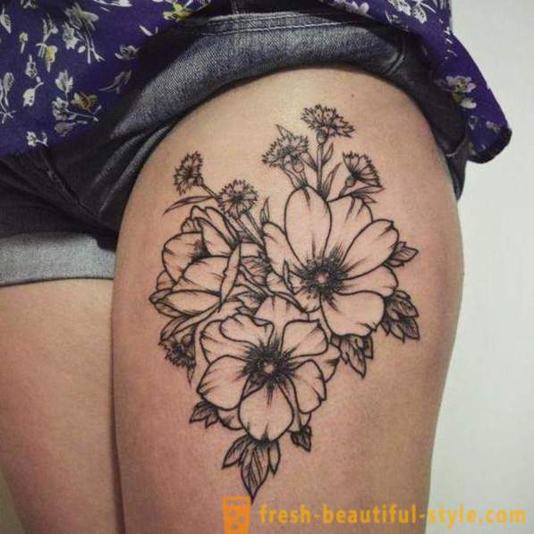 Flower tattoo - algne väljendusviis