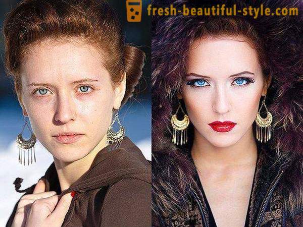 Enne ja pärast: make-up vahendina muutuvas välimus