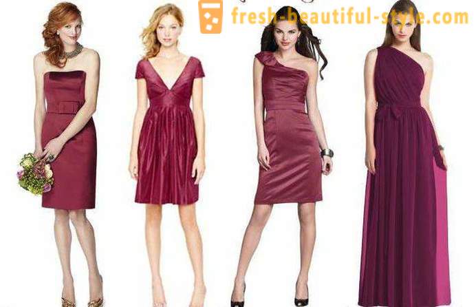Burgundia kleit. Kuidas otsida täiuslik?