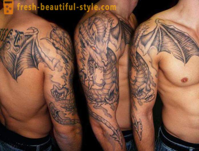 Tattoo tema käsivarrel - valik tugevad mehed