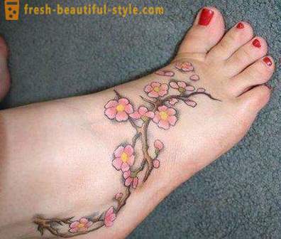 Tattoo jalule - väike naiste jant