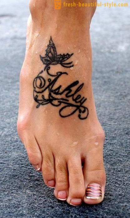 Tattoo jalule - väike naiste jant